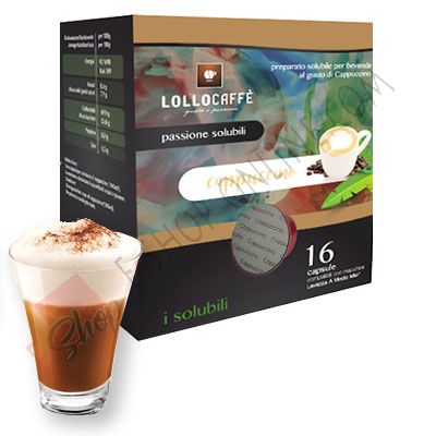 Vendita online di capsule Lollo Caffè PassioneDolce compatibilie Dolce Gusto  di Cappuccino - E-Shop Negozio online di Cialde e Capsule compatibili