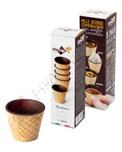 Chocup bicchiere di wafer ricoperti di cioccolato