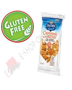 Riso Scotti Croccante Senza Glutine Arachidi Sesamo e Riso Soffiato