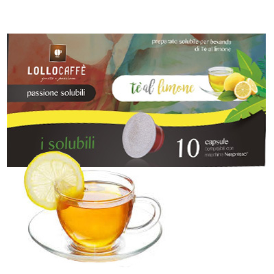 Vendita online di capsule Lollo Caffè PassioNespresso compatibilie  Nespresso di Tè al Limone solubile - E-Shop Negozio online di Cialde e  Capsule compatibili